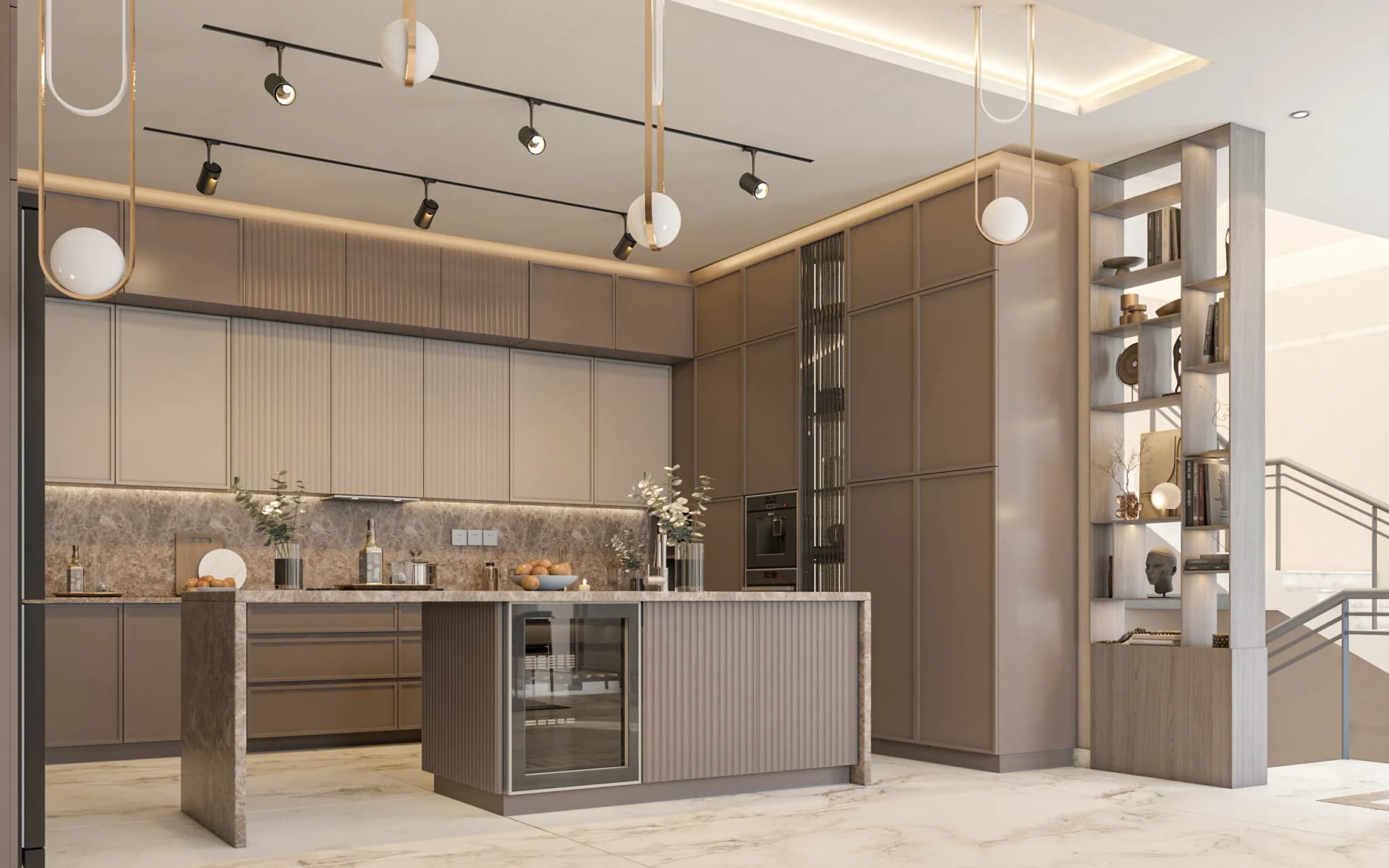 صالة طعام + مطبخ