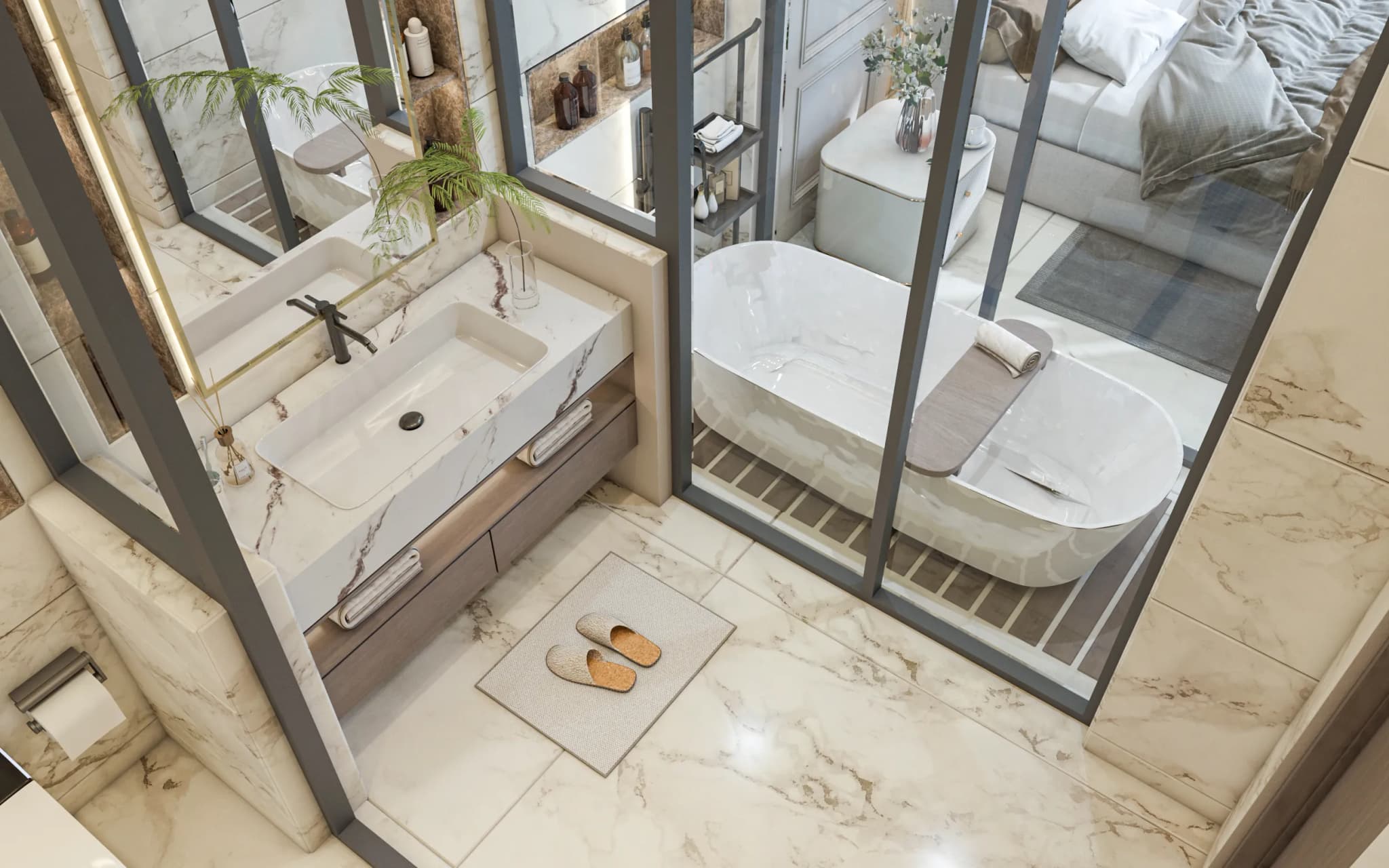 مغاسل + حمامات