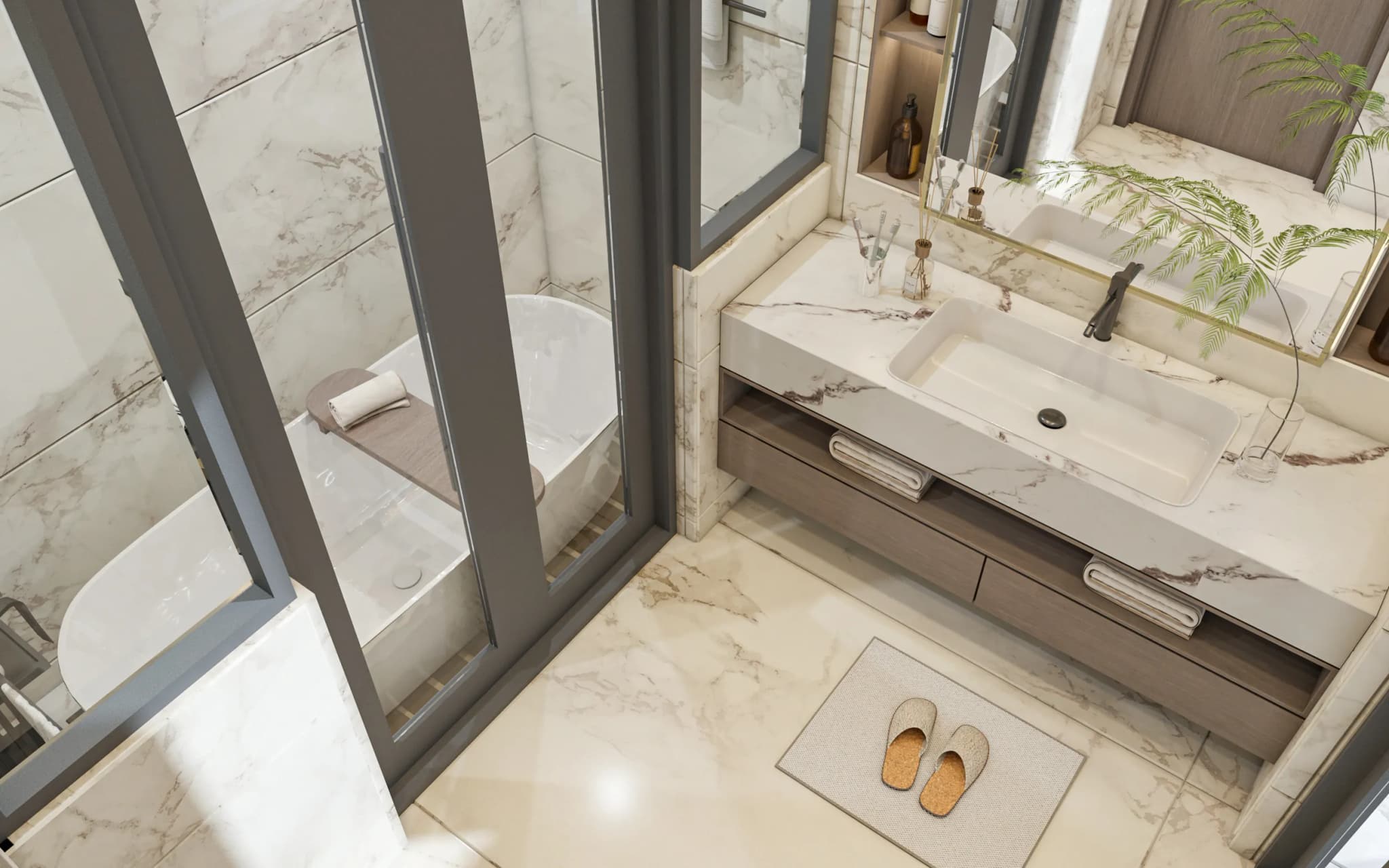 مغاسل + حمامات